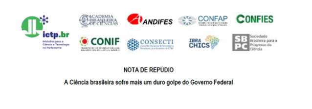 NOTA DE REPÚDIO- A Ciência brasileira sofre mais um duro golpe do Governo Federal
