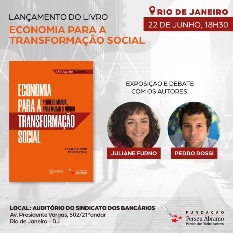 Lançamento do livro Economia para Transformação Social