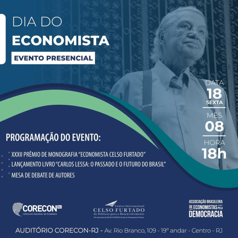 Corecon-RJ e Abed-RJ – Lançamento do Livro “Carlos Lessa: o Passado e o Futuro do Brasil”