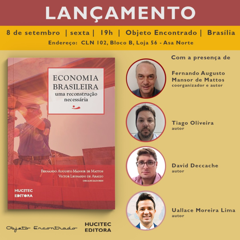 Lançamento do livro “Economia Brasileira: uma reconstrução necessária” em Brasília